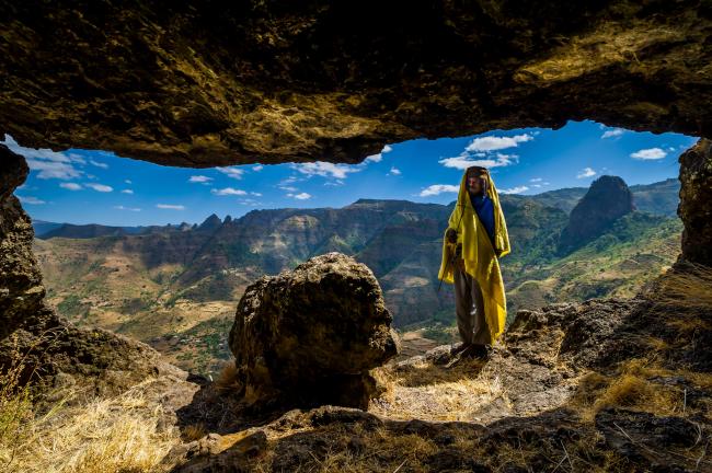 Lieux de culte falaise Ethiopie