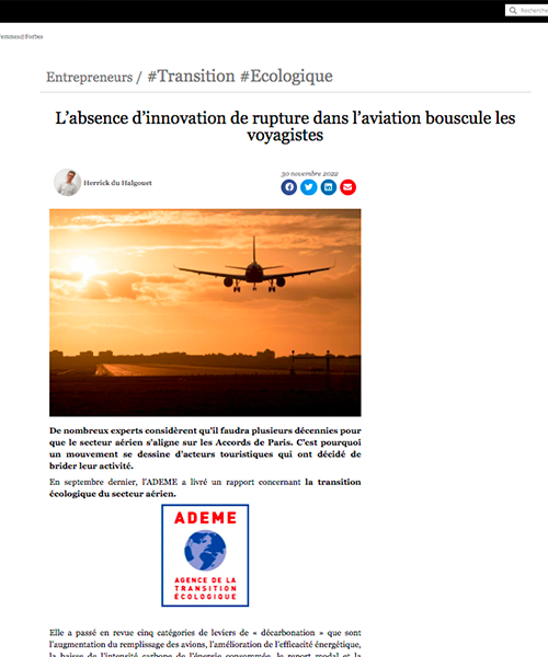 L’absence d’innovation de rupture dans l’aviation bouscule les voyagistes