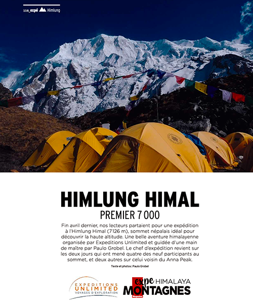 Montagnes Magazine - Himlung Himal, premier 7000