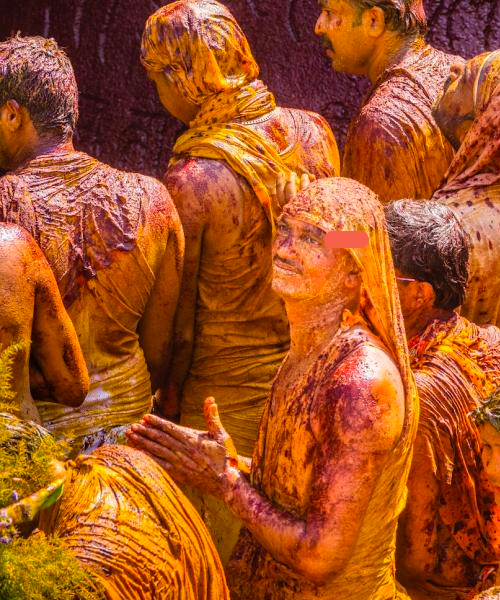 Holi festival en Inde