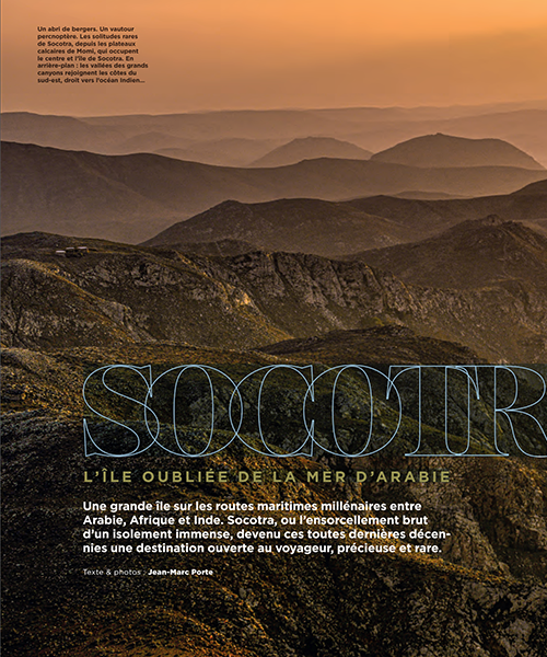 Article sur Socotra dans Grands Reportages