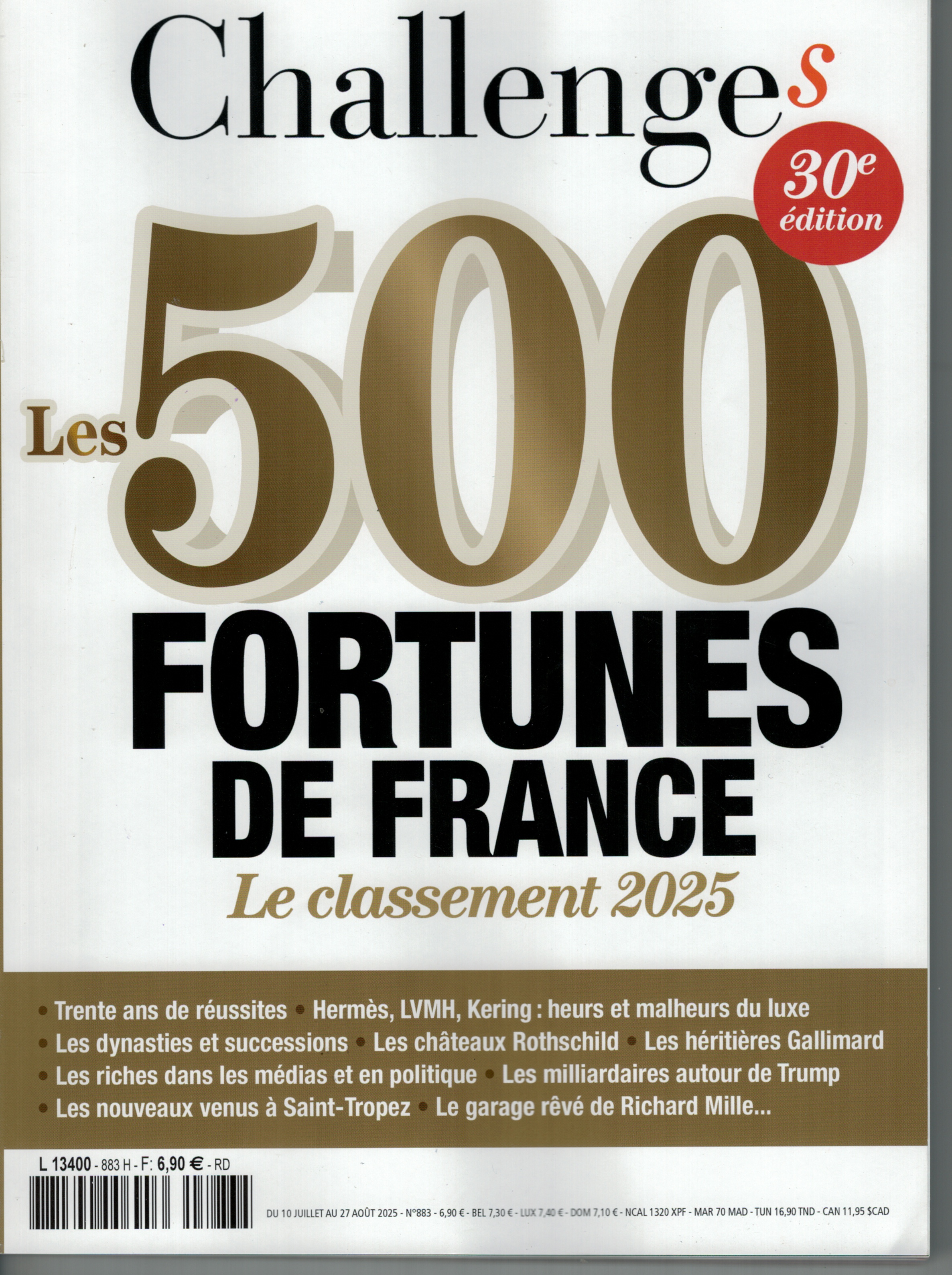 Expeditions Unlimited dans Challenges 500 fortunes de France