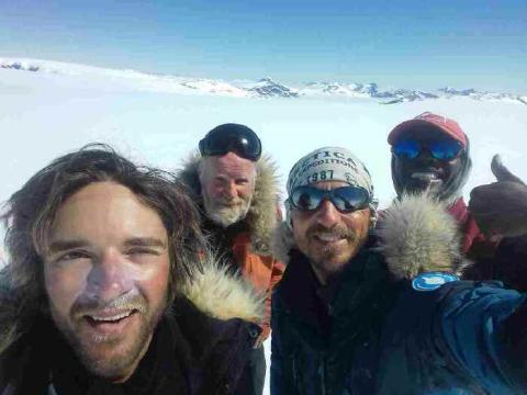 L'équipe de la traversée du Groenland