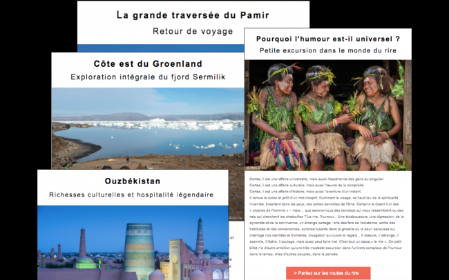 Exemples de newsletter Tamera